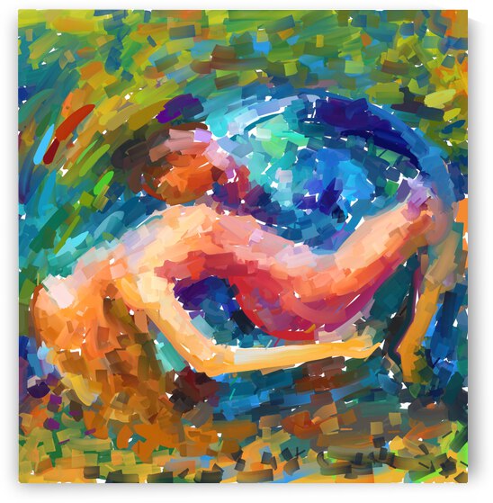 dance in passion colorful abstract painting by kartick dutta 