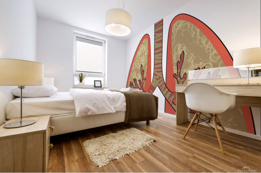 lungs trache Mural print