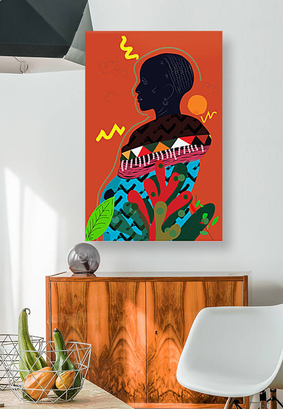 african masai lady  by kartick dutta 