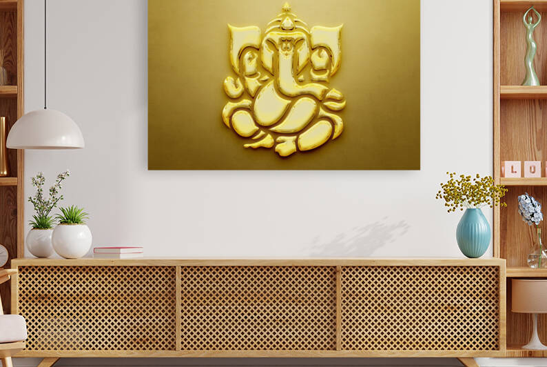 Hindu God Lord Ganesha 3d illustration  by kartick dutta 