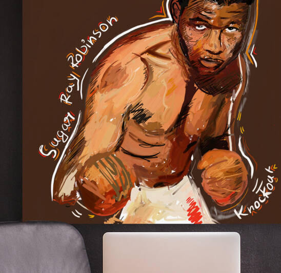 Sugar Ray Robinson American professional boxer by kartick dutta 