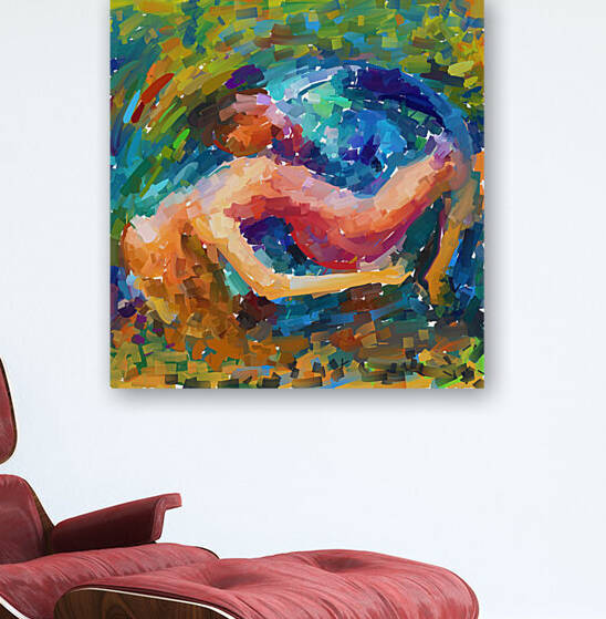 dance in passion colorful abstract painting by kartick dutta 