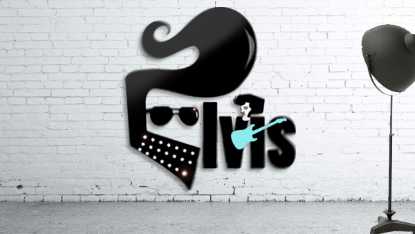 elvis illustration Wall Preview