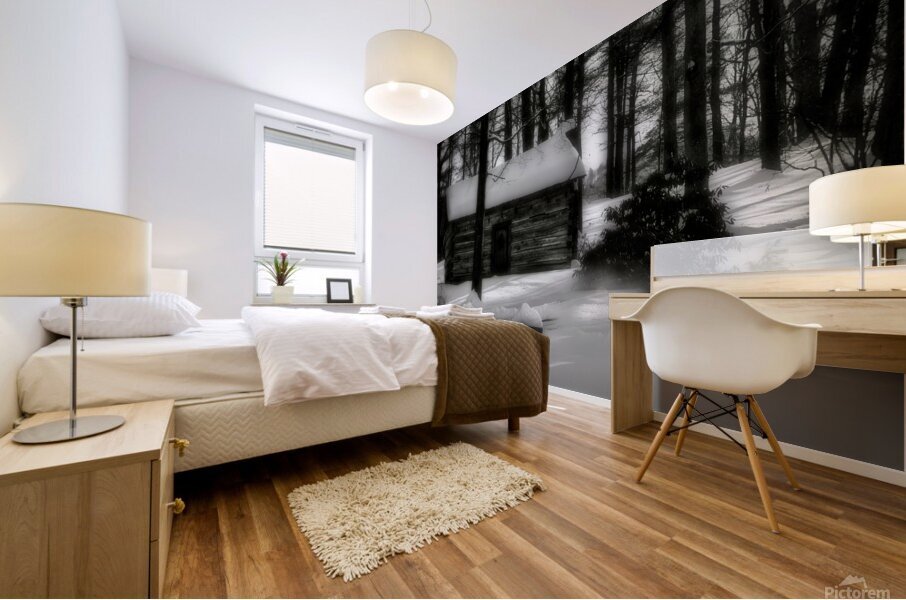 the tatum cabin Mural print