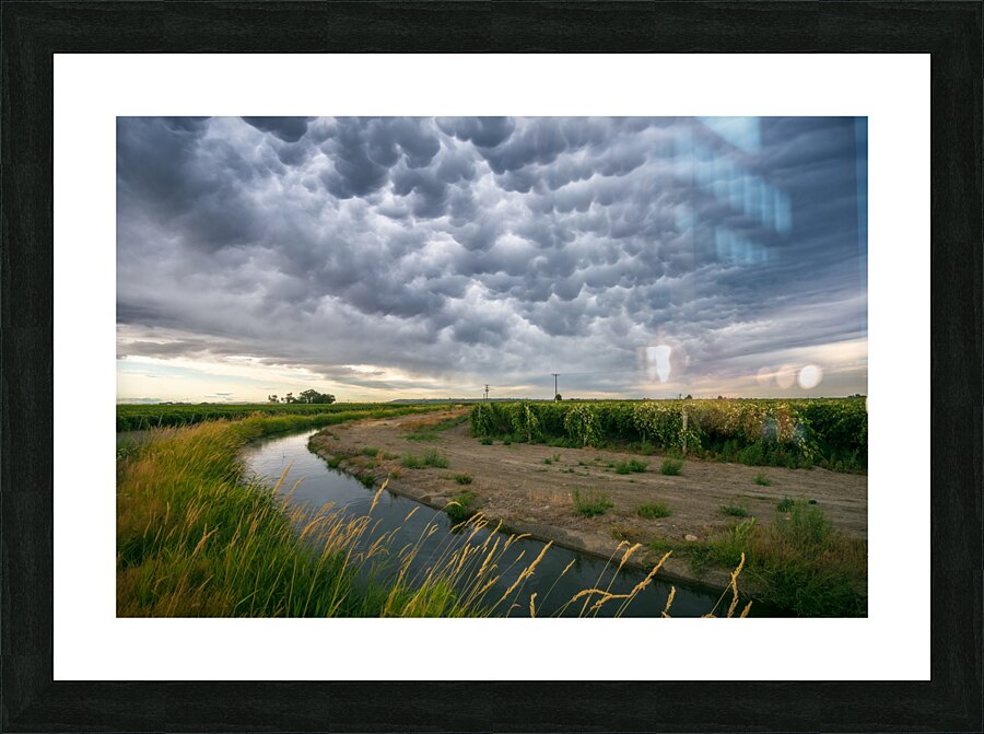 Mammatus Clouds over Pasco Picture Frame print