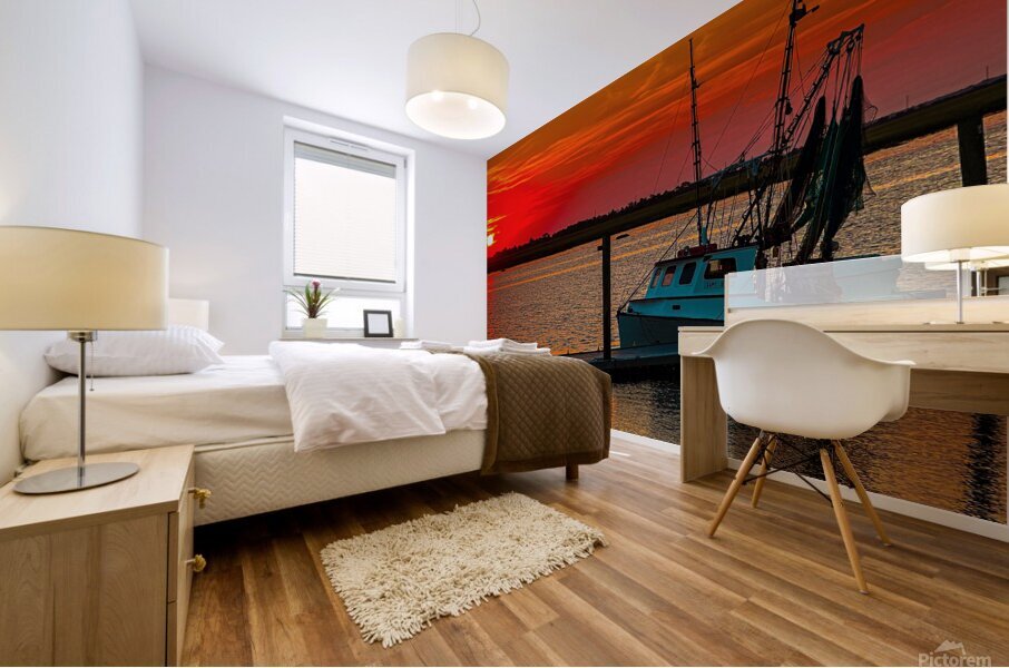 Jekyll Island Sunset Mural print