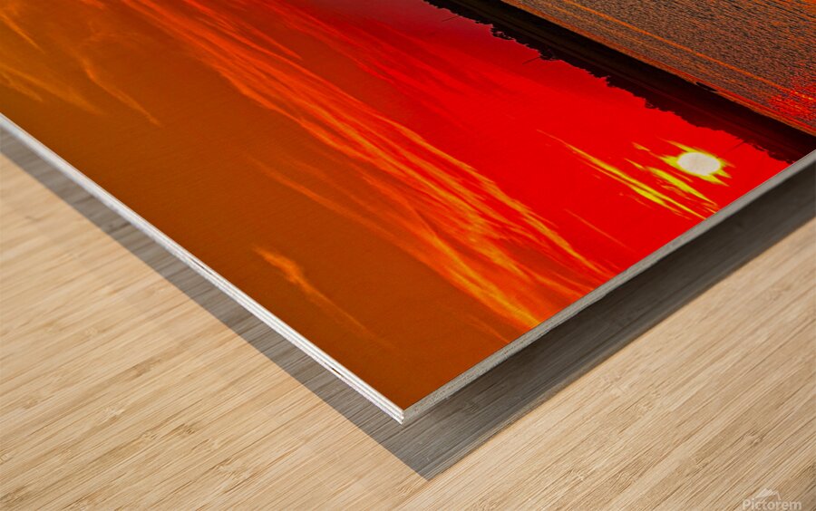Jekyll Island Sunset Wood print
