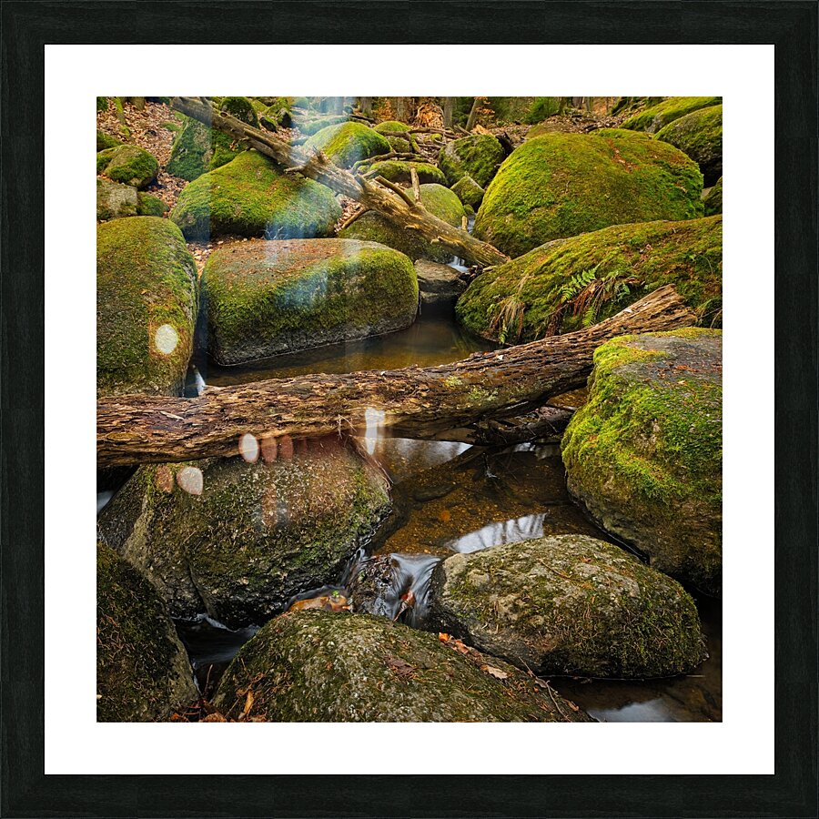 Stream between stones II Picture Frame print