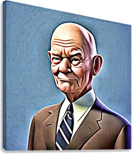 President34 Eisenhower Canvas Print