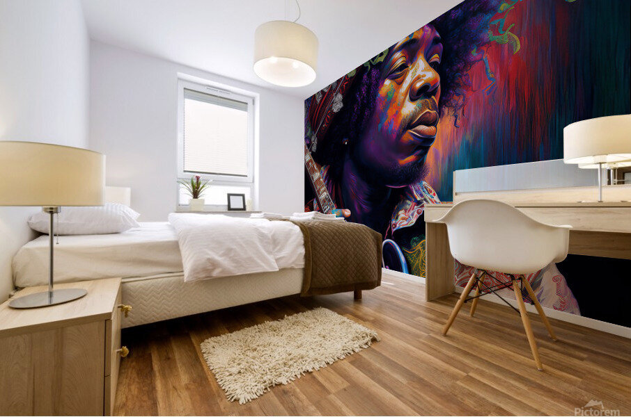 jimi hendrix Mural print