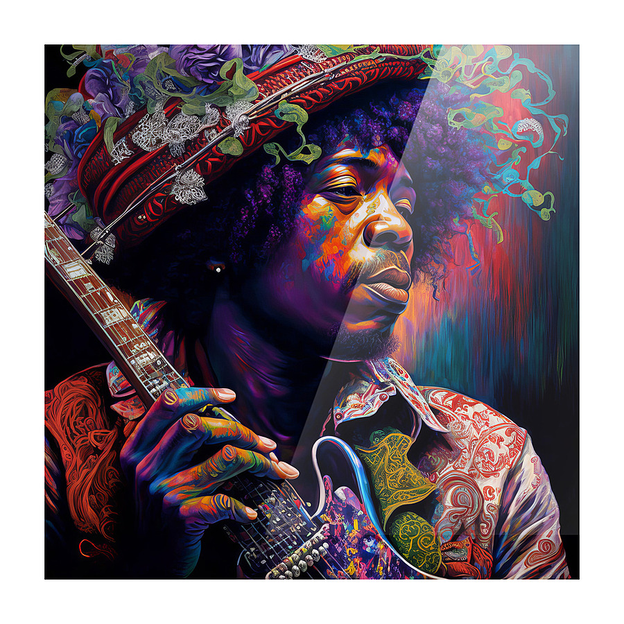 jimi hendrix Picture Frame print