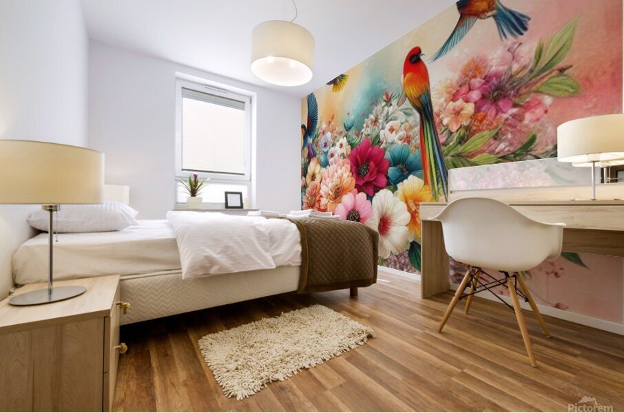 Floral Symphony” Mural print