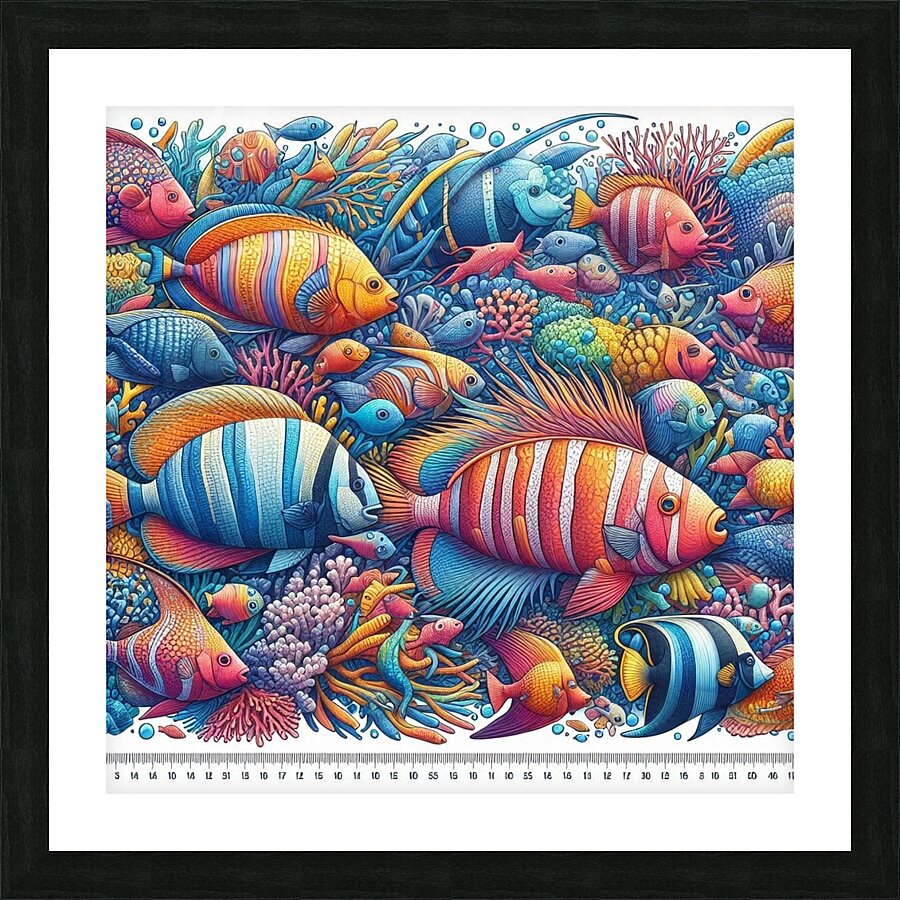 Butterflyfish Picture Frame print