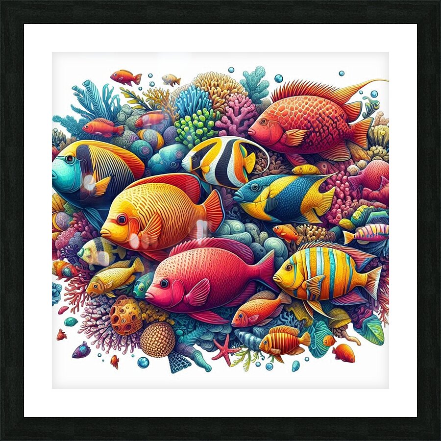 Parrotfish Picture Frame print