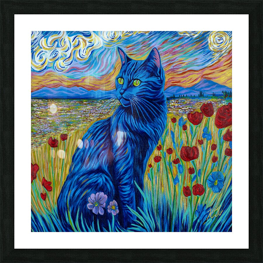 Van Gato Picture Frame print