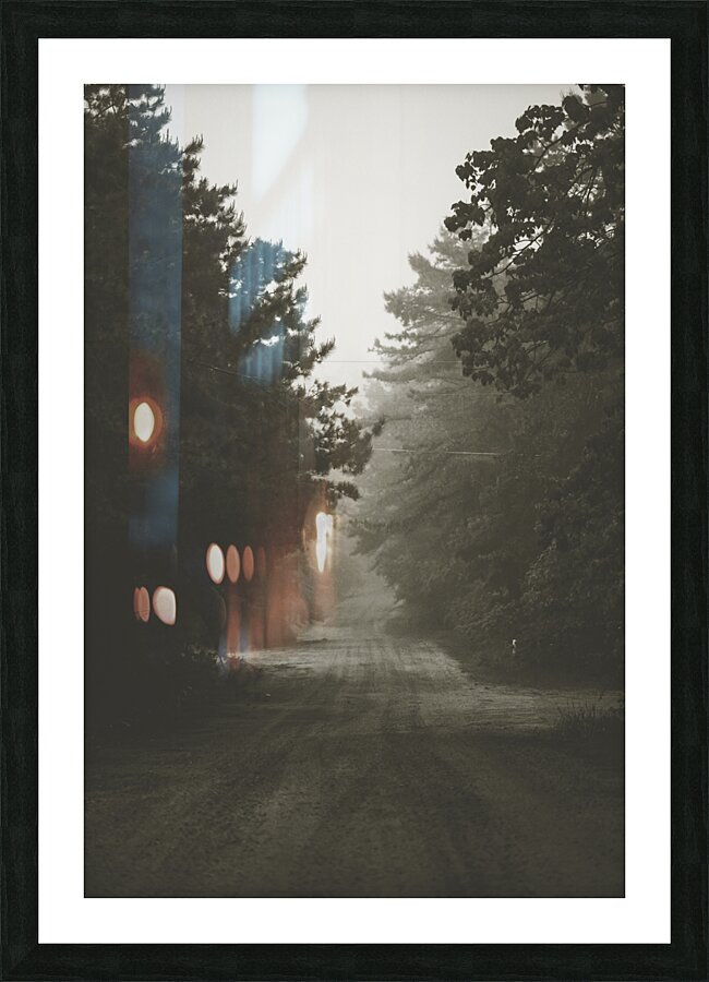 Foggy Road Picture Frame print