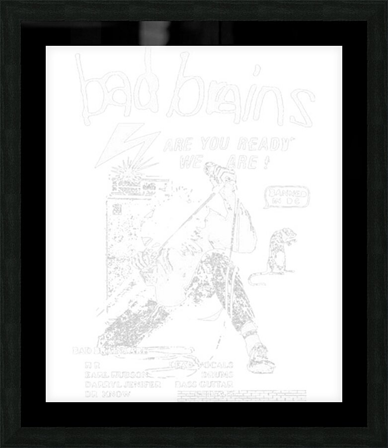 Bad Brains 5 Picture Frame print