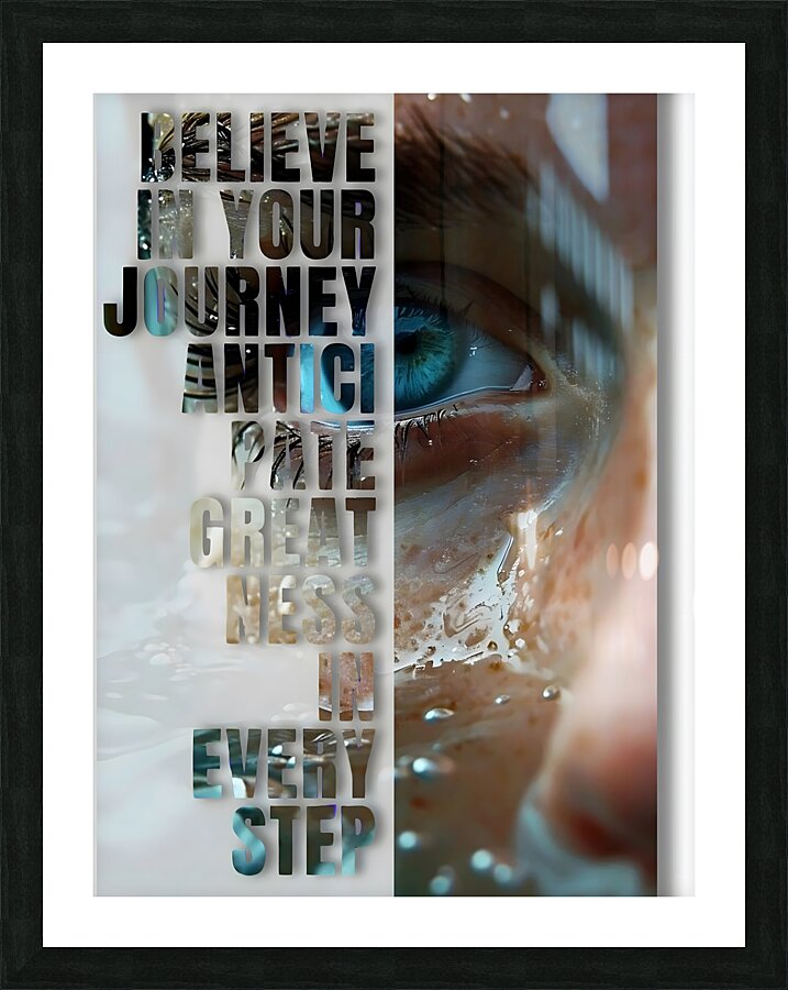 Anticipate Greatness  Picture Frame print