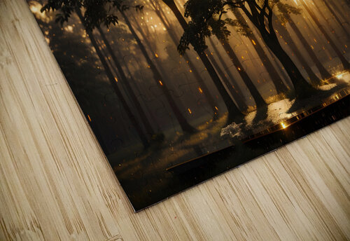 Sunsets Embrace Raindrop Elegance CrispArt puzzle