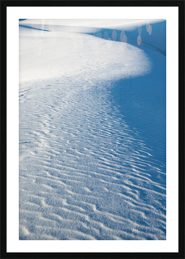 Blue Sand Abstract Picture Frame print