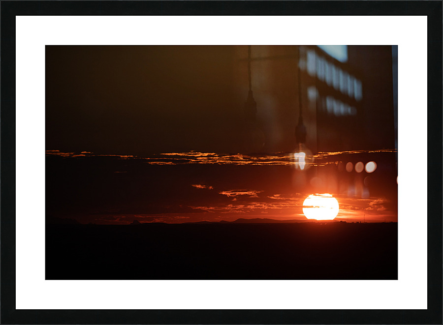 Mountain Sunset Picture Frame print