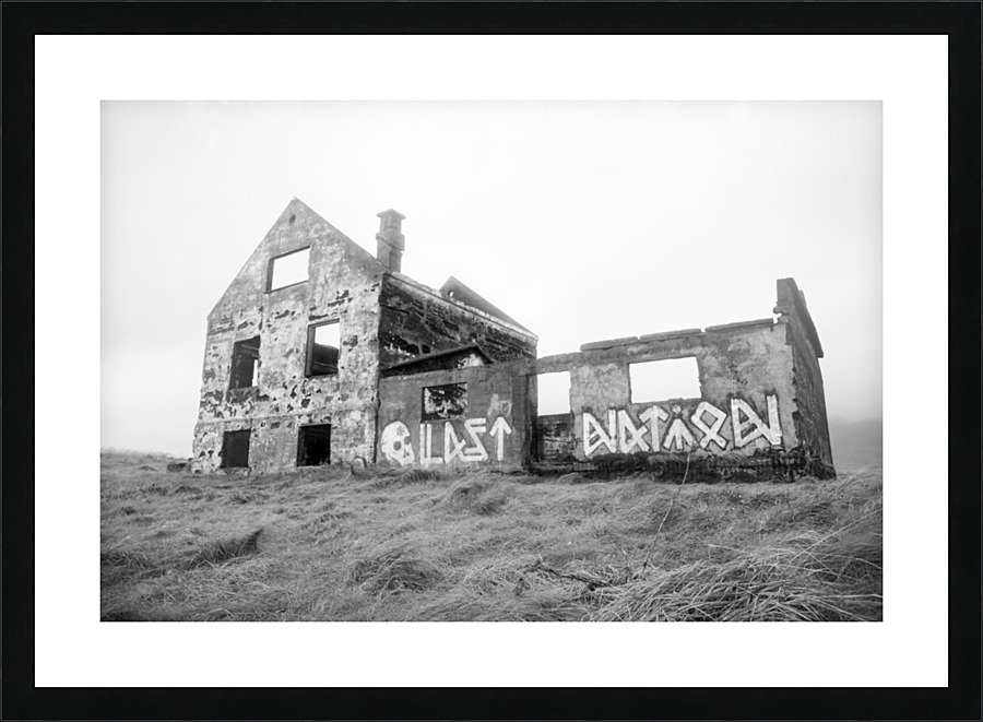 Abandoned House Picture Frame print