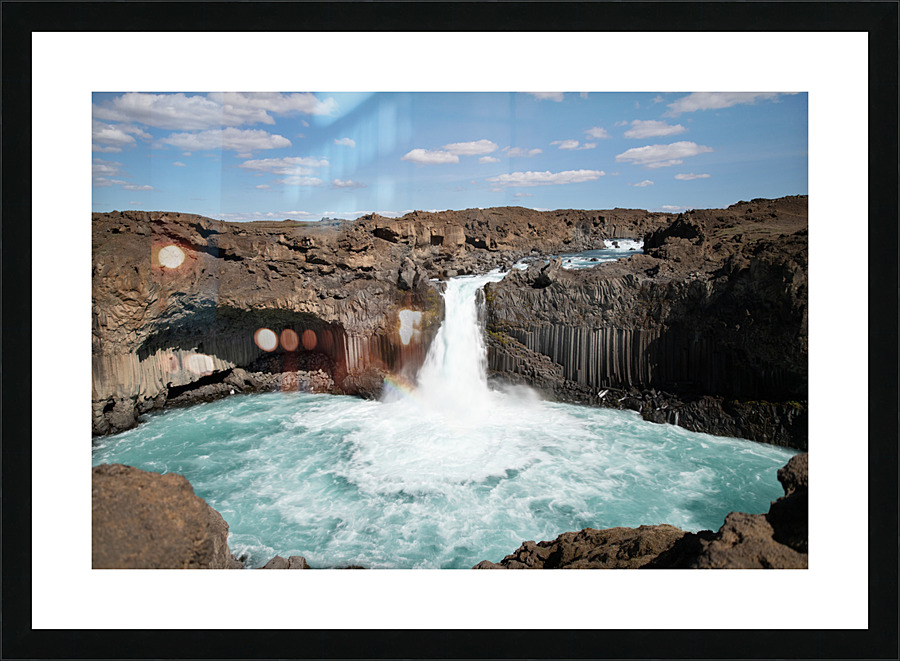 Aldeyjarfoss Picture Frame print