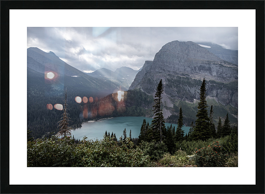 Grinnell Lake Picture Frame print