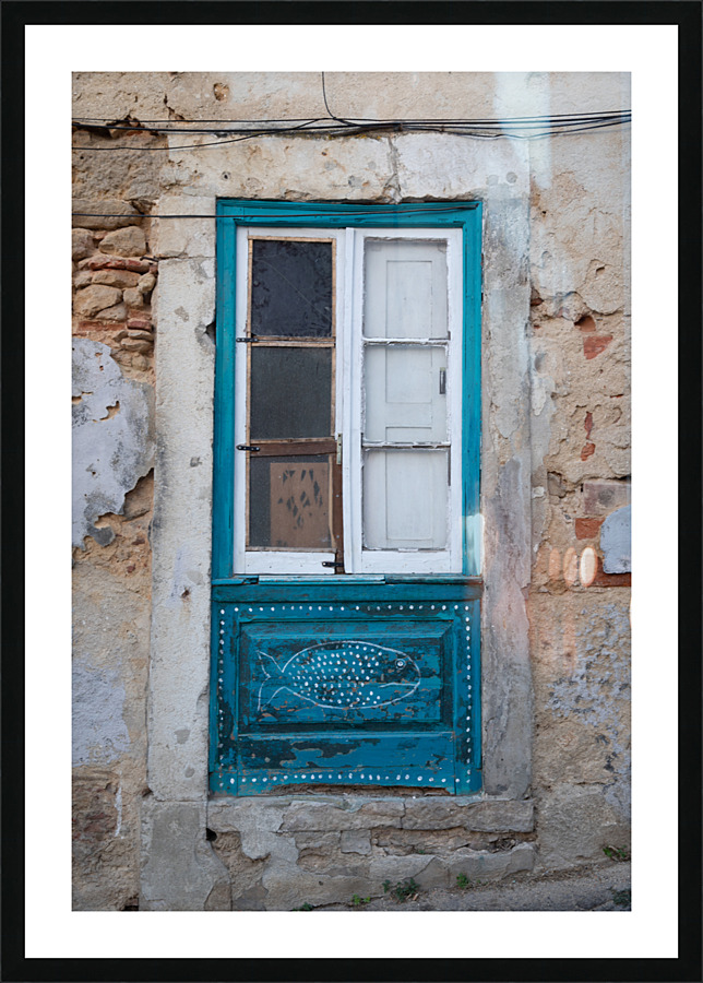 Alfama Door   Picture Frame print