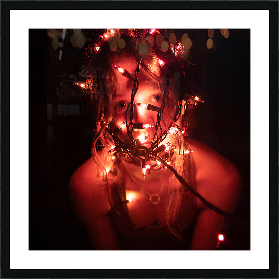 Glowing Rubies Picture Frame print