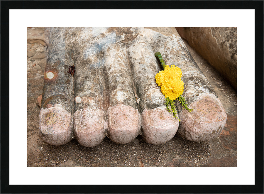 Buddha Foot Picture Frame print