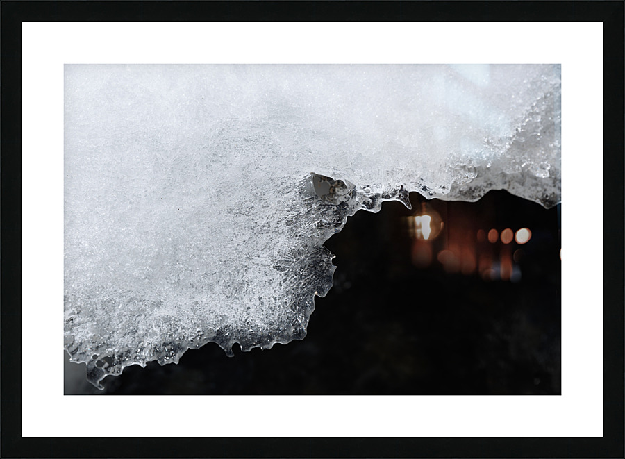 Ice Edge Picture Frame print