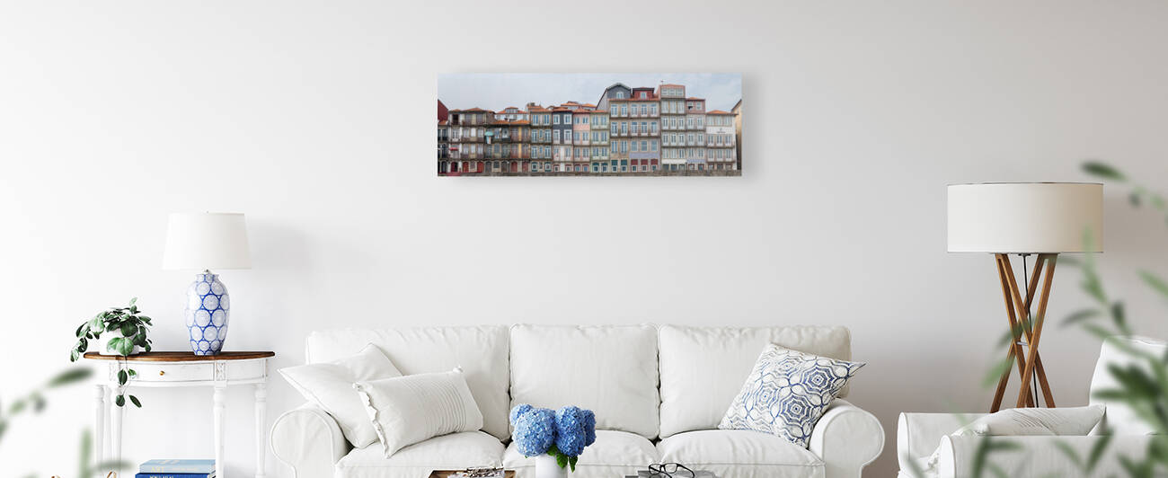 Porto from Duoro River Panorama by MacClenahan Photography