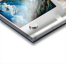 Psychedelic Mountain River Landscape Acrylic print