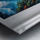 Psychedelic Mountain River Landscape Metal print