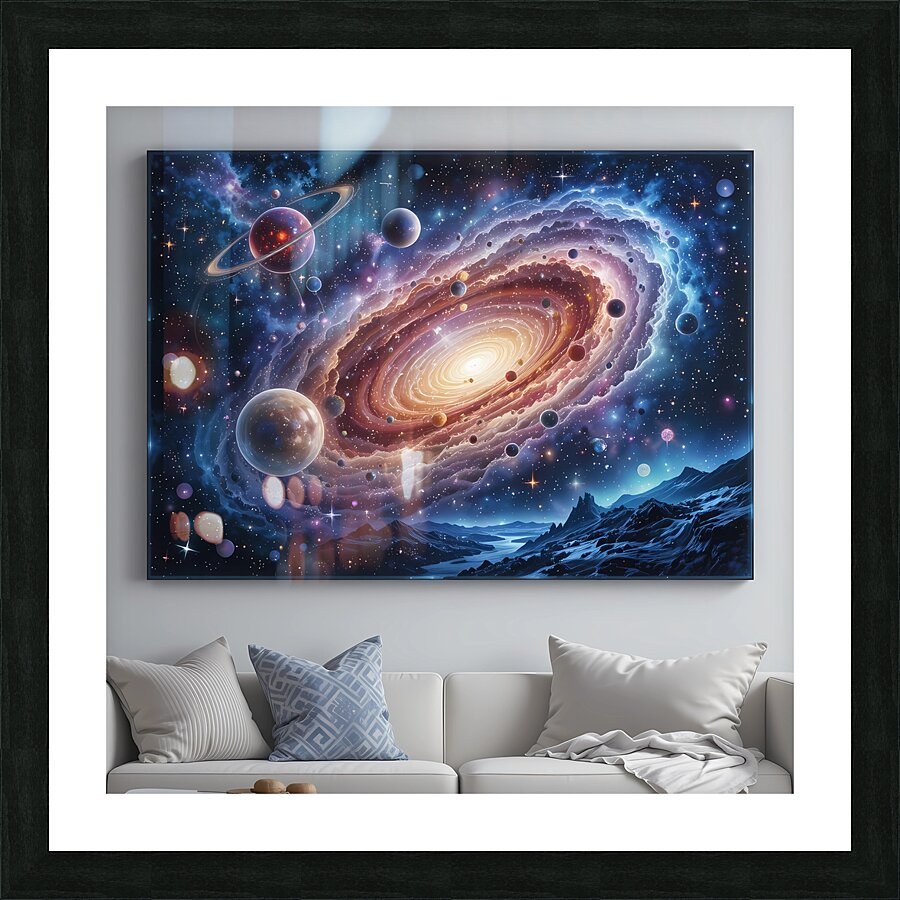 Celestial Wonders: A Cosmic Journey Picture Frame print