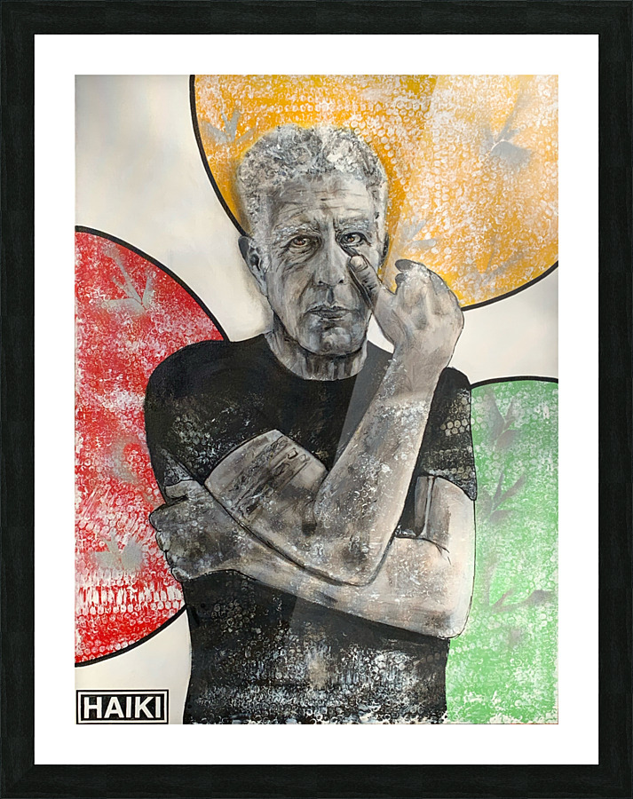 Anthony Bourdain Edited Picture Frame print
