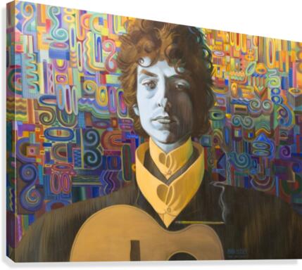 Bob Dylan Poetry Man Canvas Print