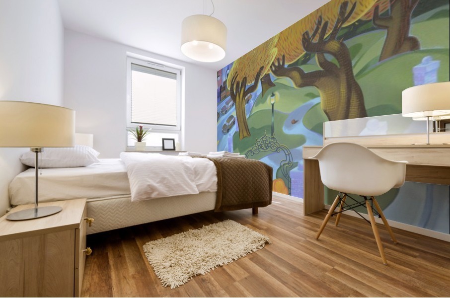 The Lost Ball Mural print