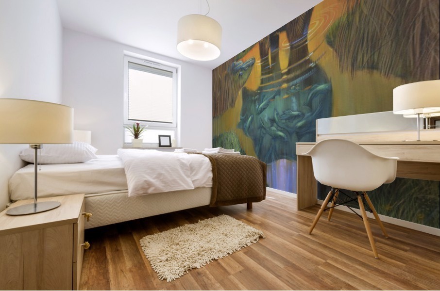 Grizzly Feast Mural print