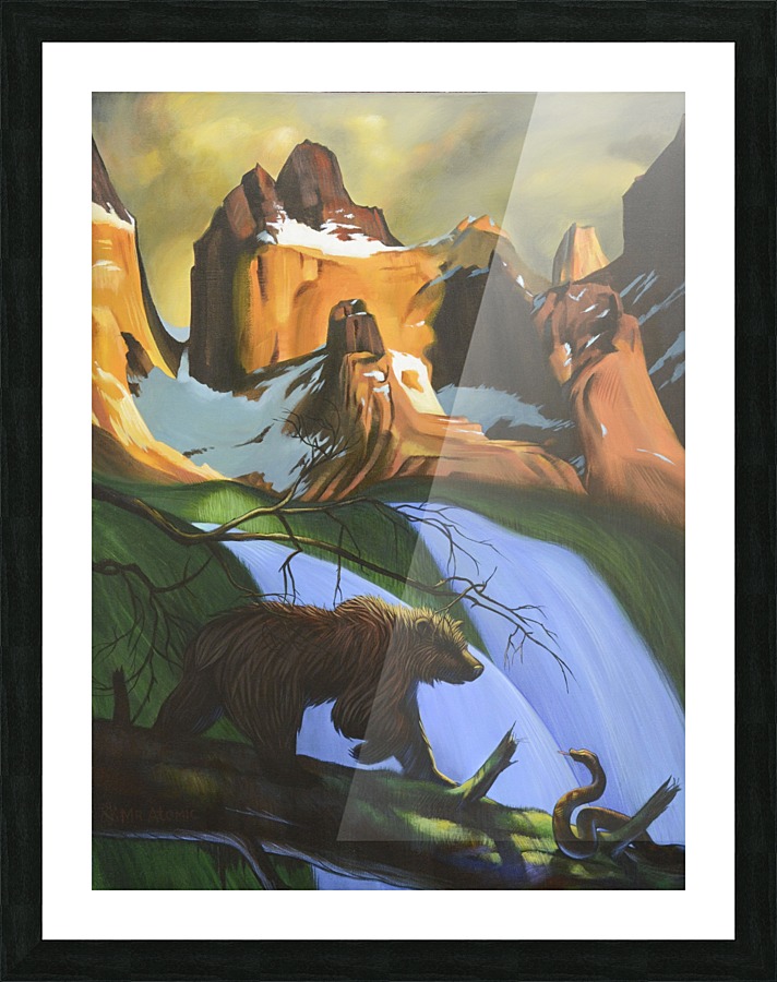 The Encounter Picture Frame print