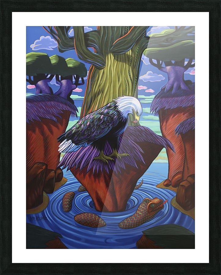 The Eagle has Landed Picture Frame print