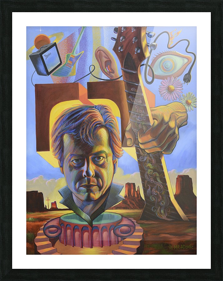 Rick Derringer Guitarist Picture Frame print