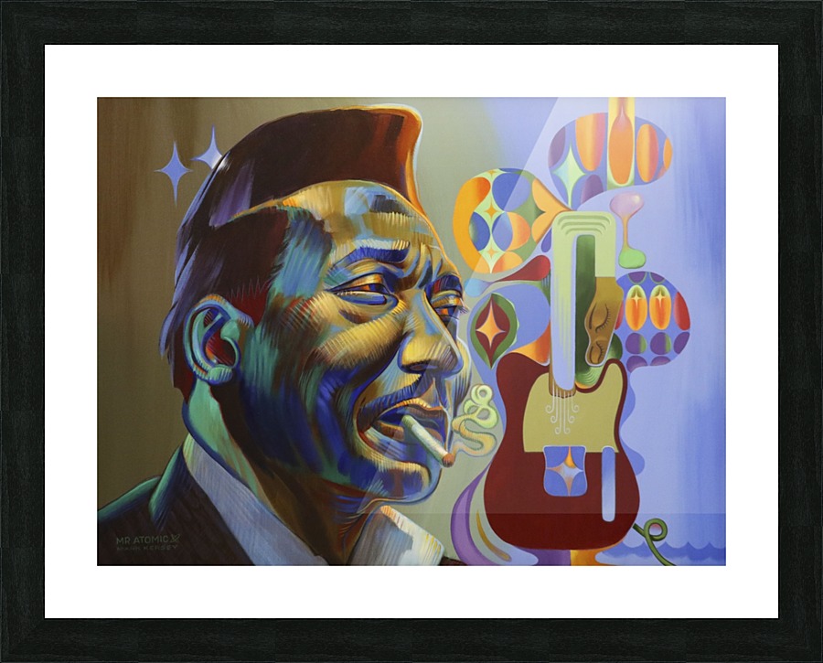 Muddy Waters Blue Man Picture Frame print