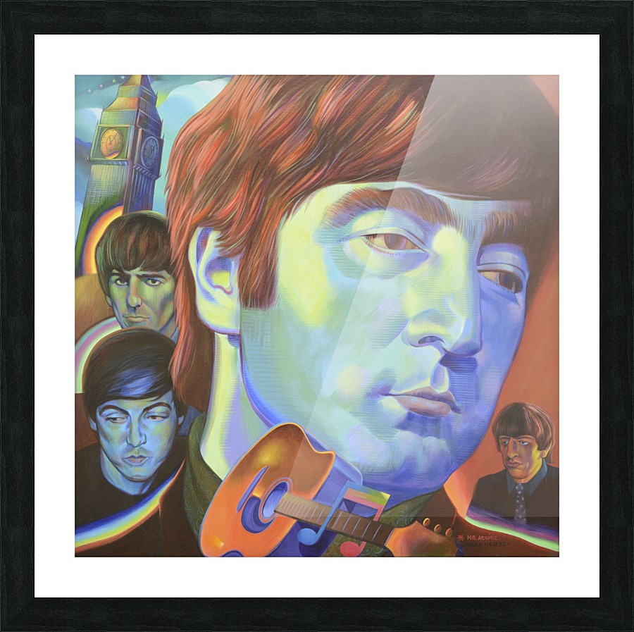 The Fab Beatles Picture Frame print