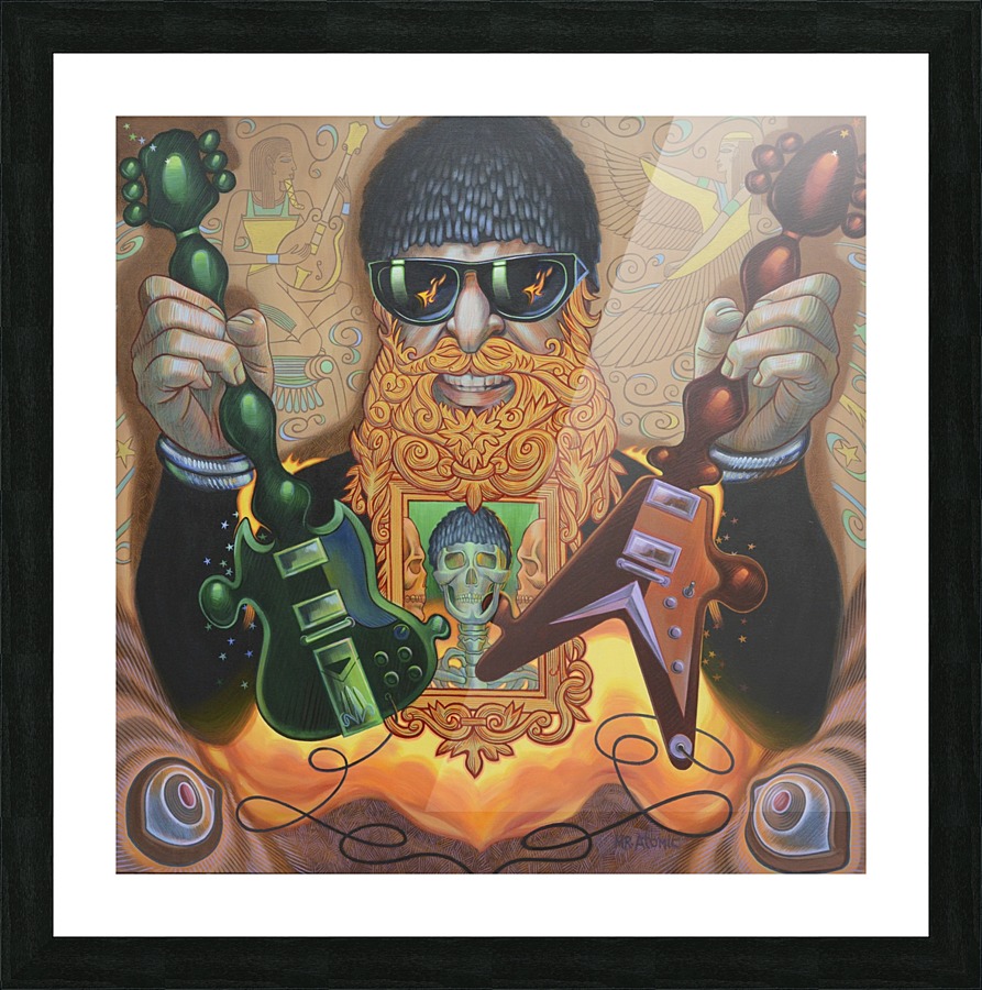 Billy Gibbons-ZZ Top Picture Frame print
