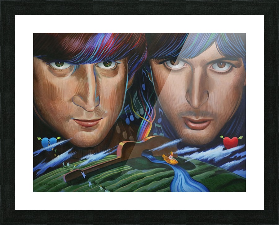 Lennon and McCartney Picture Frame print