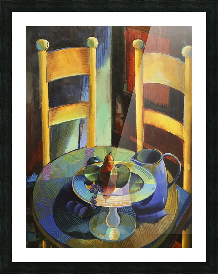 Two Chairs One Table Picture Frame print
