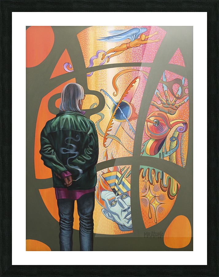 psychedelic_playground_mr_atomic Picture Frame print