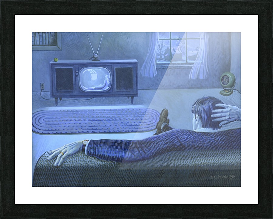silent_tv_mr_atomic Picture Frame print